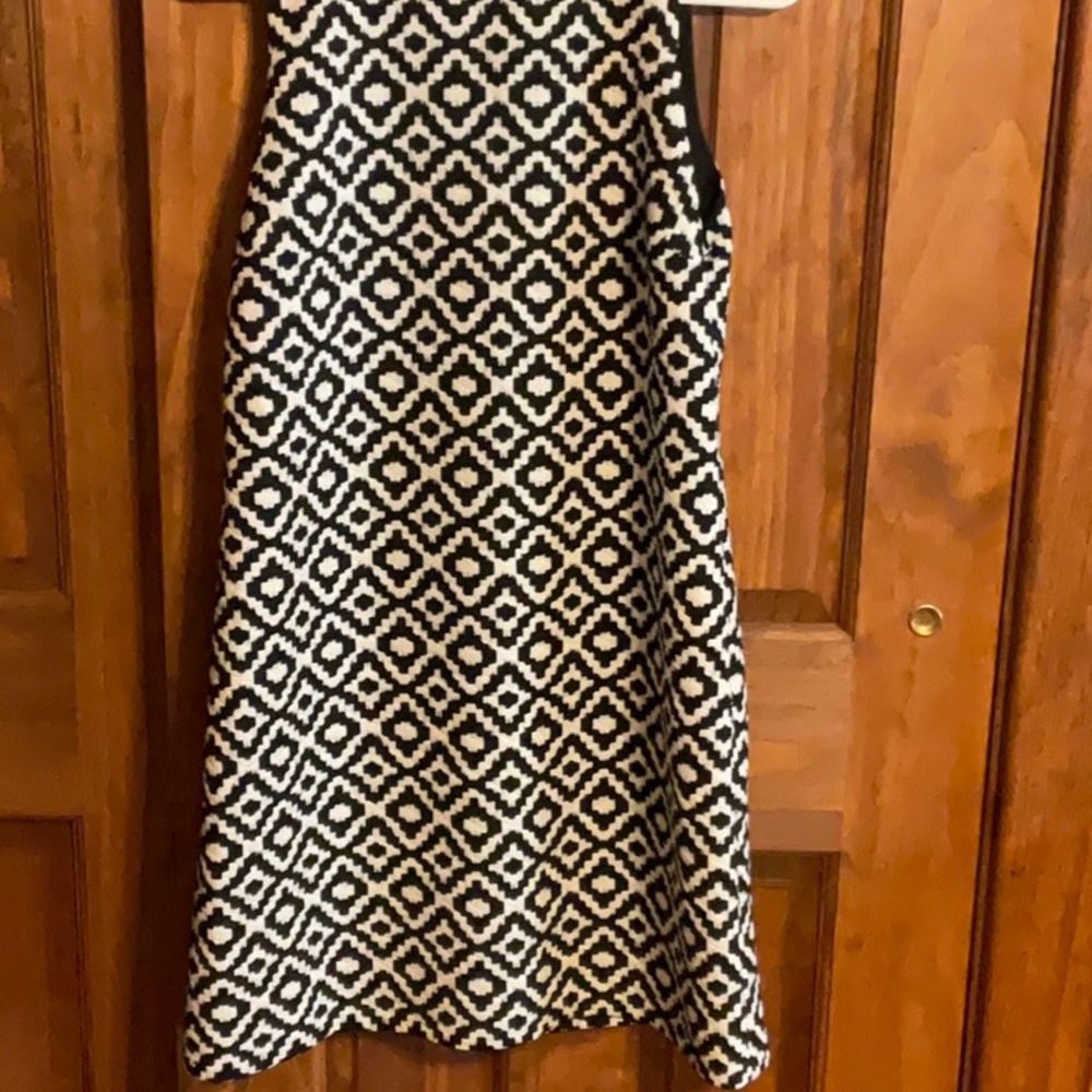 Necessary Objects Black and White Zigzag Dress